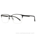 Luxury Design Bevel Metal Optical Frames Eyeglass Glasses